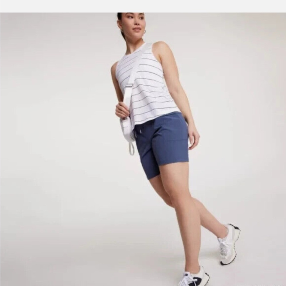 CALIA by Carrie Underwood Blue Athletic Shorts Elastic Waistband
